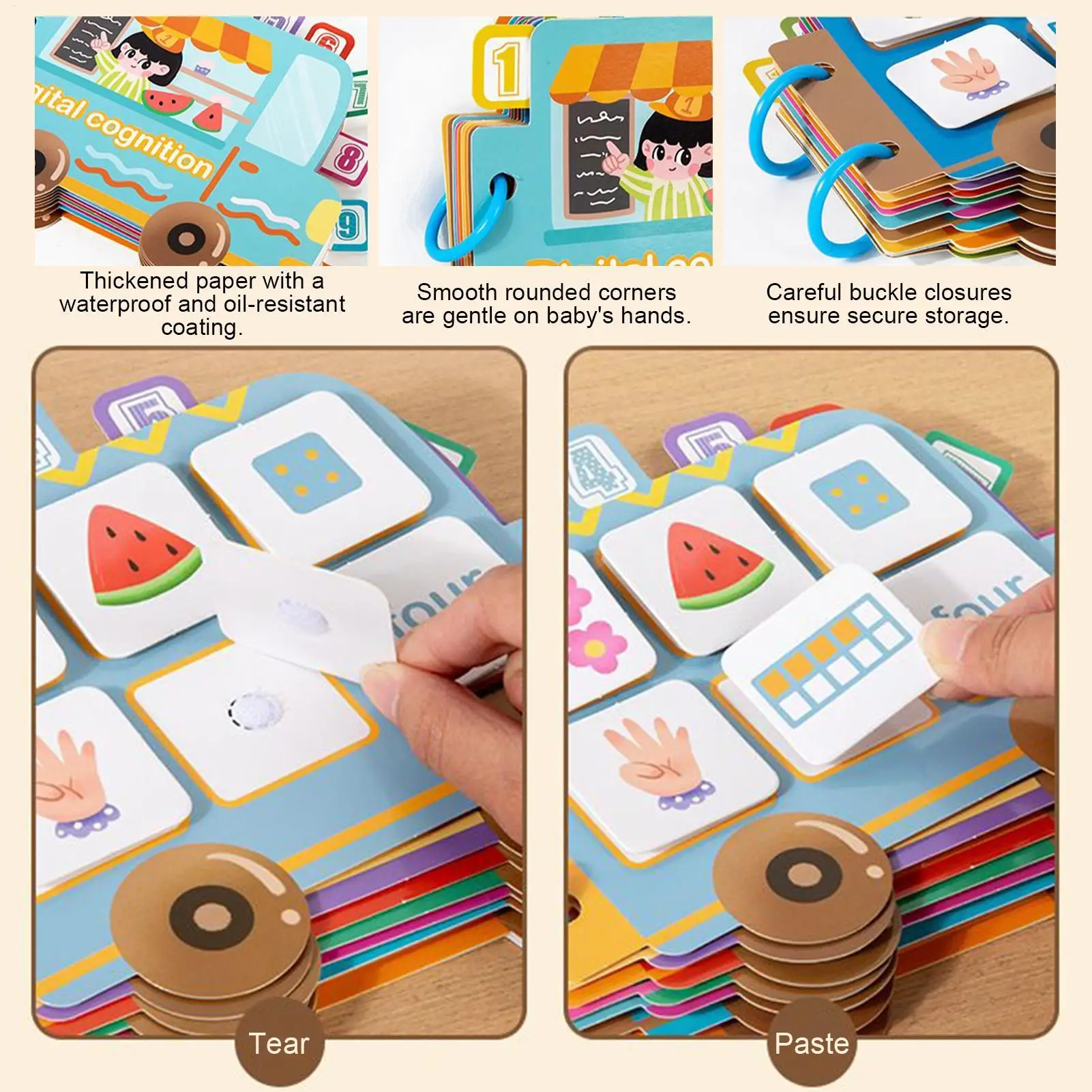 

Книги-наклейки для малышей, сенсорные дошкольные образовательные обучающие игрушки для малышей на Новый год