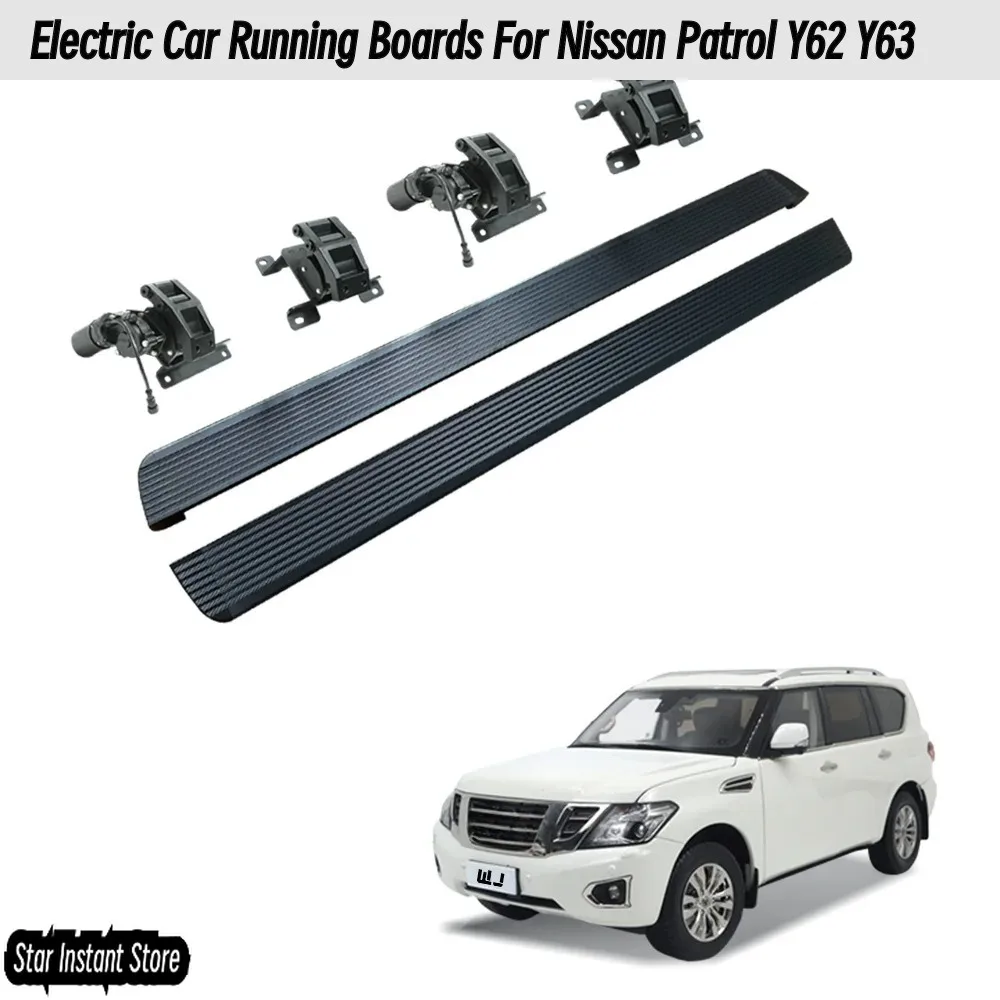 

Automatic Electric Running Boards for Nissan Patrol Y62 Y63, 2012-2025 Model Year Retractable Side Steps Power Running Board