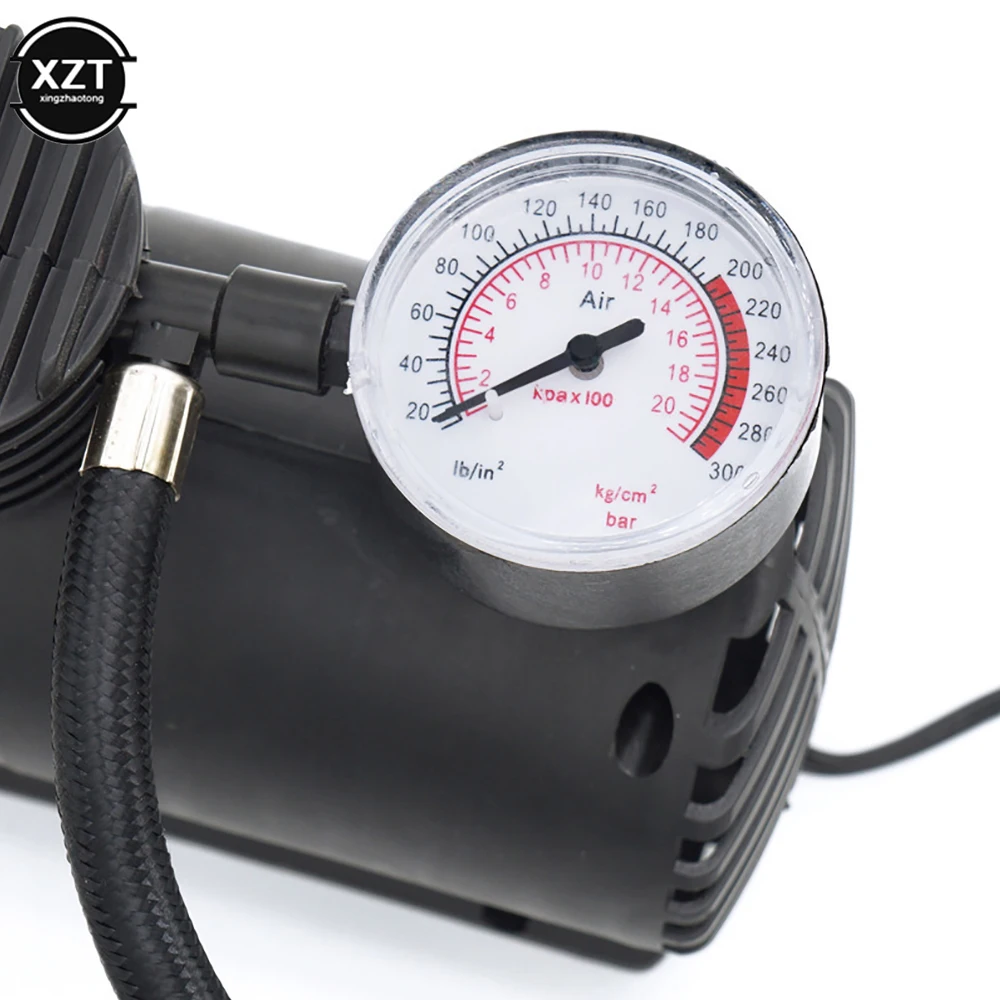 12V Portable Car Air Compressor Tire Inflator Pump 300psi Universal Auto Accessories Repair Tool For Cars Bicycle Tires Ball