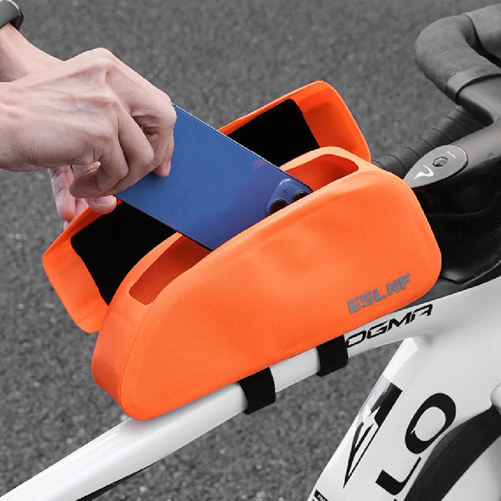 1 Stück Fahrradrahmentasche mit Magnetverschluss Wasserdichte Fahrrad-Oberrohrtasche Bikepacking Werkzeug-Aufbewahrungstasche für Rennräder