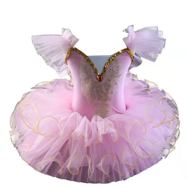 Professional Ballet Tutu Girls Blue Pink Platter Pancake Tutu Ballerina Party Dress Adult Women Child Kids Ballet Dance Costume