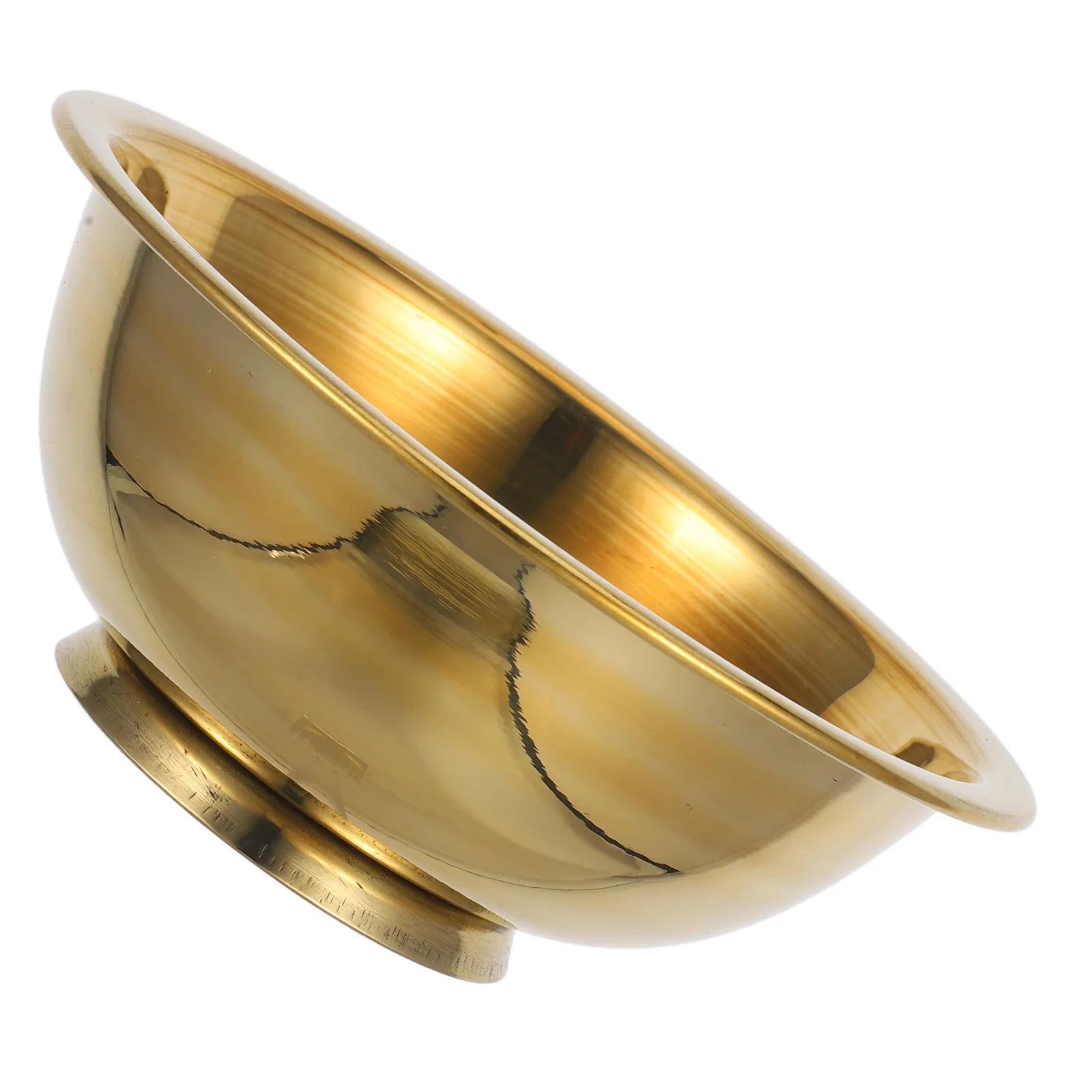 

God Water Bowl Copper Buddhist Offering Cup Tibetan Sacrificial Plate for Spiritual Rituals