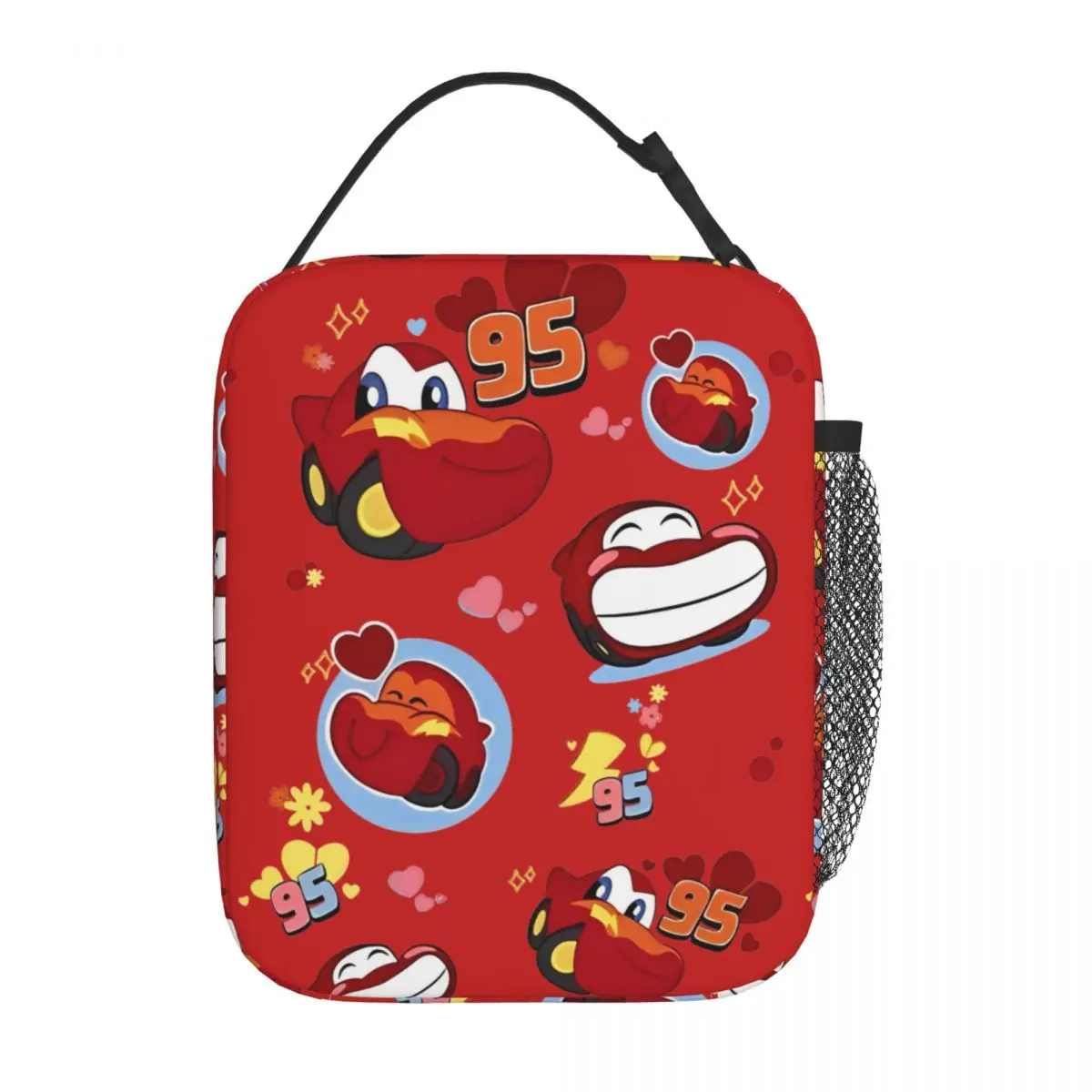 95 Lightning Mcqueen Cartoon Anime Insulated Lunch Bags Food Container Reusable Thermal Cooler Bento Box For Work