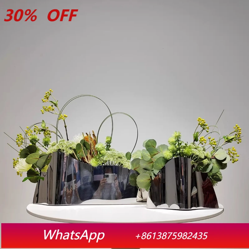 

LH Modern Simple Simulation Flower Art Set Living Room Hotel Entrance Decoration Fake Flower