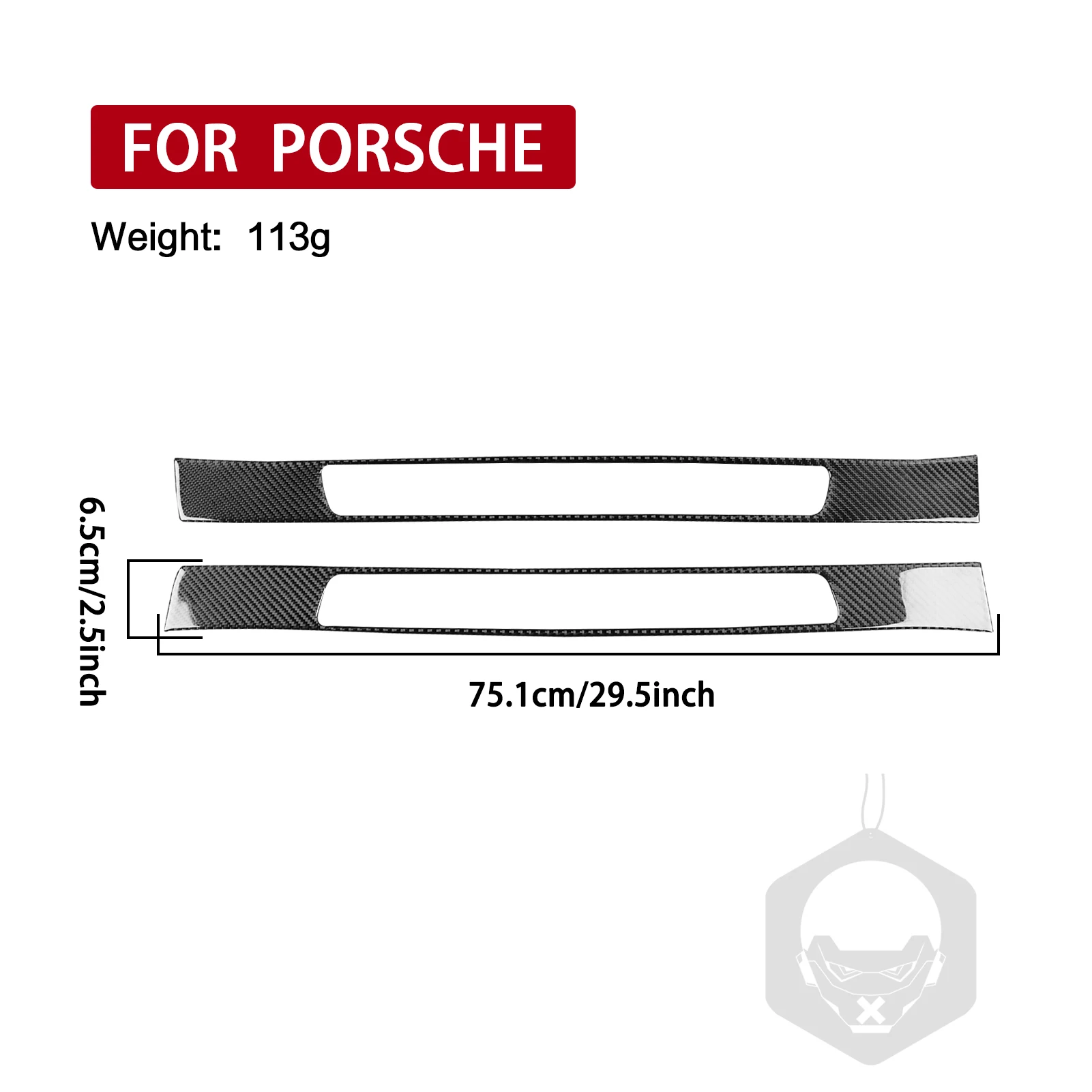 

For Porsche 911 992 2019—2024 Carbon Fiber Outer Threshold Sill Strips Car Accessories Interior Cover Trim Modification Sticker