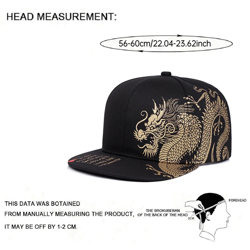 2025, kreativer, personalisierter neuer Baseball-Hut, Drachen-Druck, Skateboard-Hut, Straßendekoration, Hip-Hop-Hut, Sonnenschutz, flacher Rand – Detail 11
