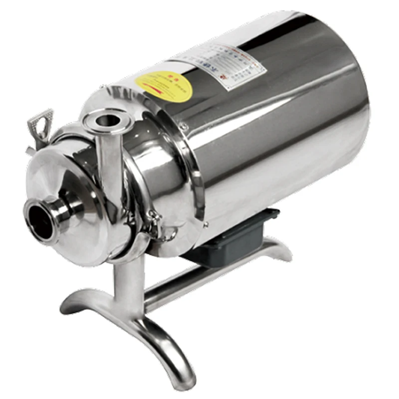 110V/220V 304 Stainless Steel Sanitary Centrifugal Pump Food Grade 3T/h Milk Beverage Liquid Transfer Pump for Food Processing