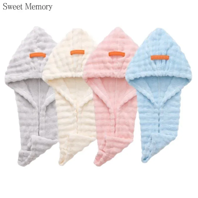 N19 دروبشيب 2 قطعة قبعة الشعر المخملية عقال منشفة المنزل غير تهب قبعة حمام قبعة دش قبعات الحمام التجفيف السريع وشاح