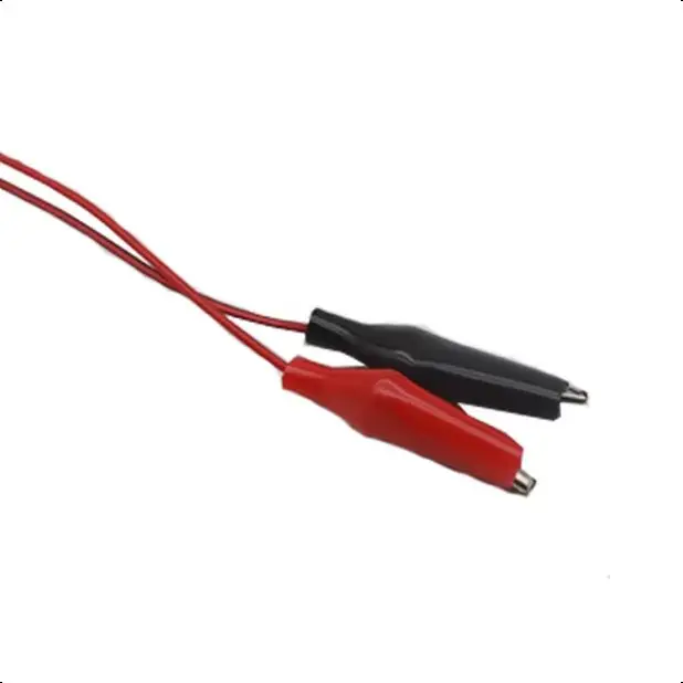 【1PCS】Cable Length 60cm Red Black Alligator Test Clips Clamp To USB Male Connector Power Supply Adapter