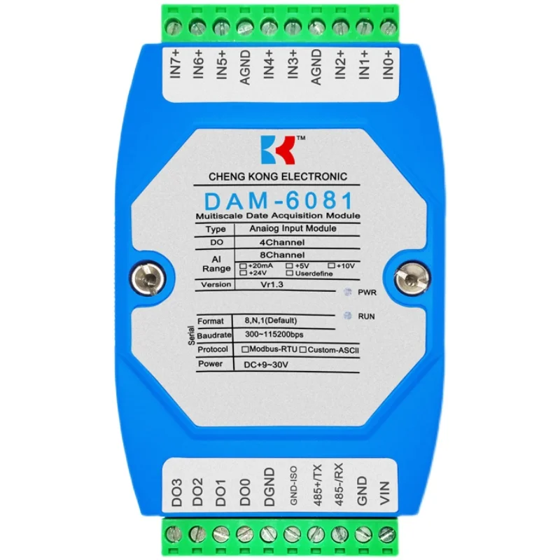 

DAM-6081 8-channel Analog Input with 4-way Switch 4-20ma to Rs485 Intelligent Acquisition Module Automation Project