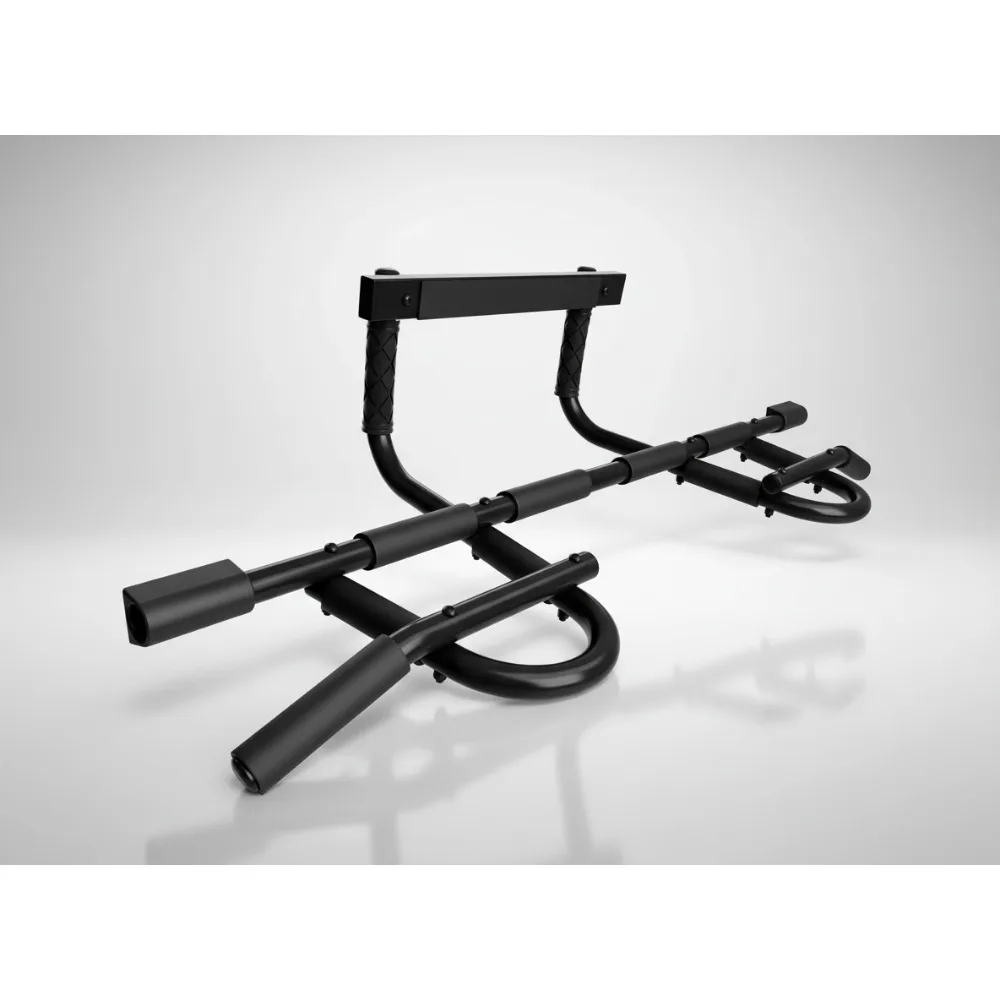 قضيب سحب عالي التحمل مثبت على الحائط، قضيب ذقن متعدد المقبض لصالة الألعاب الرياضية المنزلية، معدات تدريب القوة بسعة 300 رطل #1