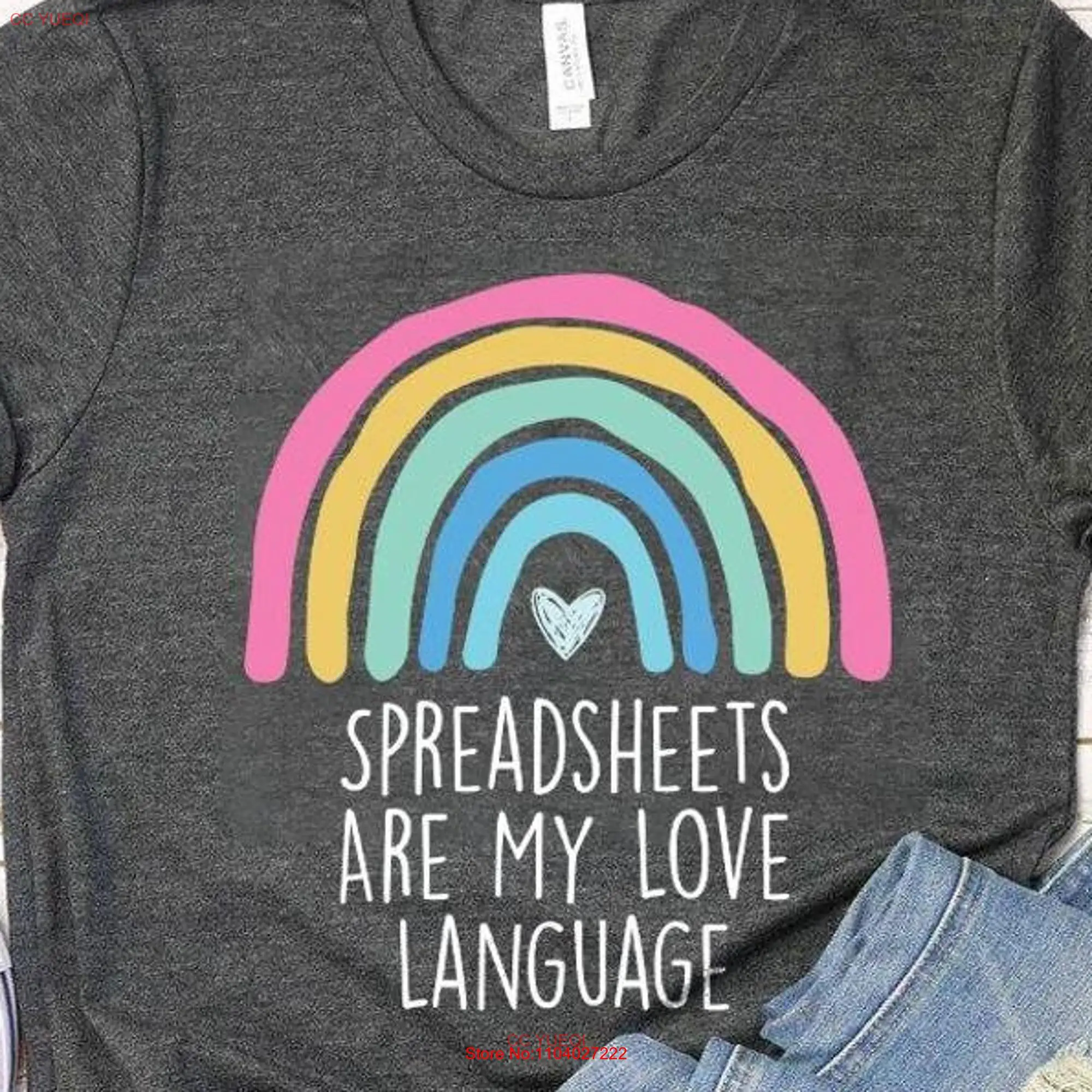 Spreadsheets Are My Love Language T Shirt Funny Spreadsheet Lover Tax Preparer Financial Advisor Consultant Accountant