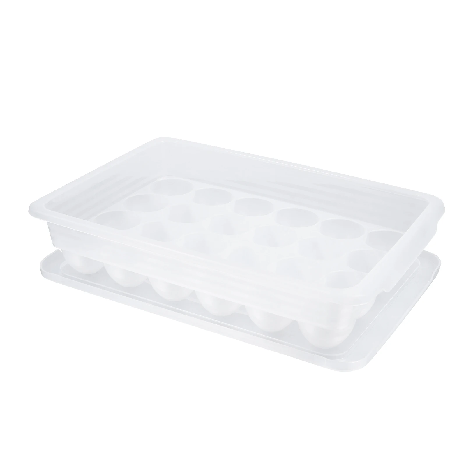 

Egg Tray Storage Box with 24 Compartments Durable PP Material Fresh Keeping Egg Holder for Refrigerator Organization Saving