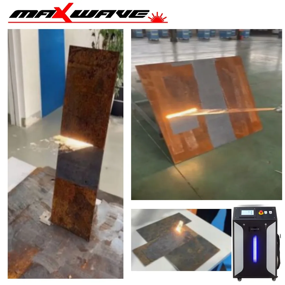 เครื่องทำความสะอาดเลเซอร์กำลังสูง MAXWAVE กำจัดออกไซด์สี เหมาะสำหรับงานซ่อมบำรุงและฟื้นฟูในอุตสาหกรรม