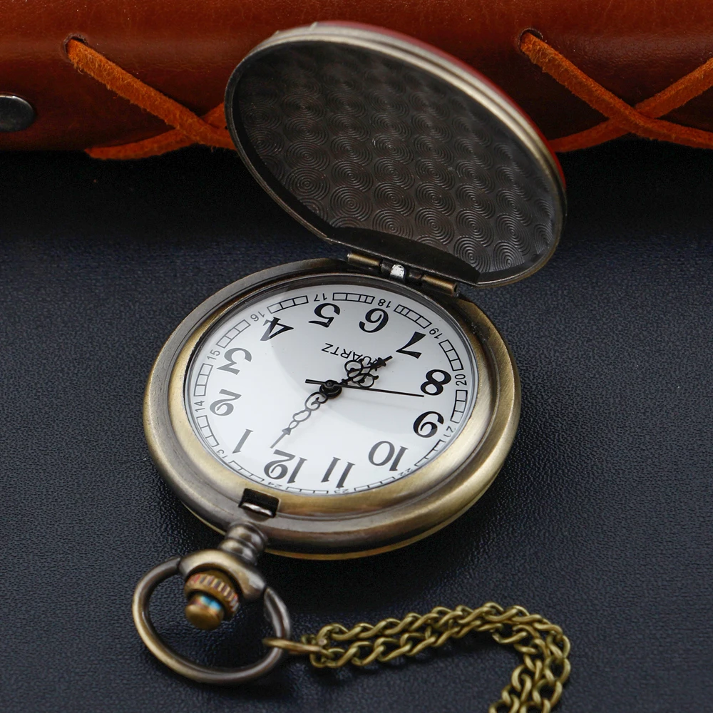 الرجعية الجليدية المراعي الرنة الأحمر الغزلان ساعة جيب كوارتز قلادة قلادة رجل إمرأة طفل ساعة اكسسوارات هدية الكريسماس