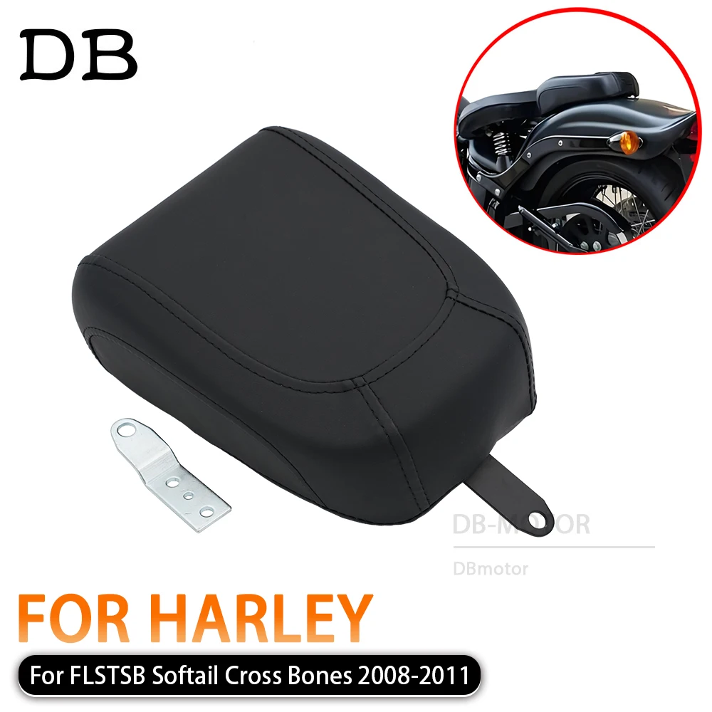 

Compatible For Harley FLSTSB 2008 - 2011 Softail Cross Bones Motorbike Rear Pillion Seat passenger Seat Motorcycle Accessories
