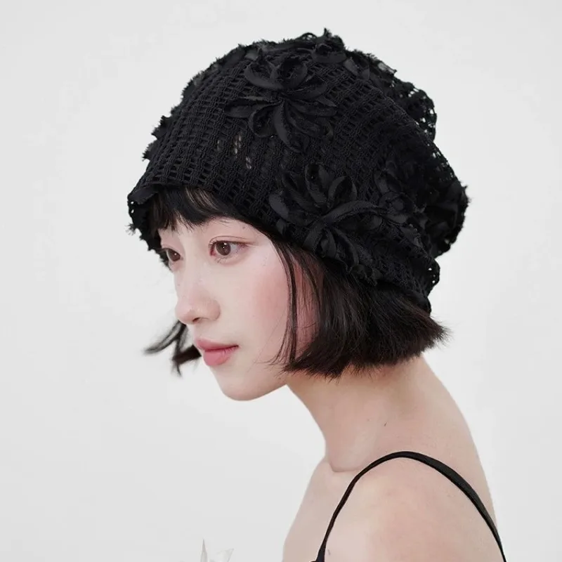Böhmische handgewebte, ausgeschnittene Kapuzenmütze für Damen, gehäkelte Strickmütze im Ethno-Stil für Reisen und Fotos – Detail 18