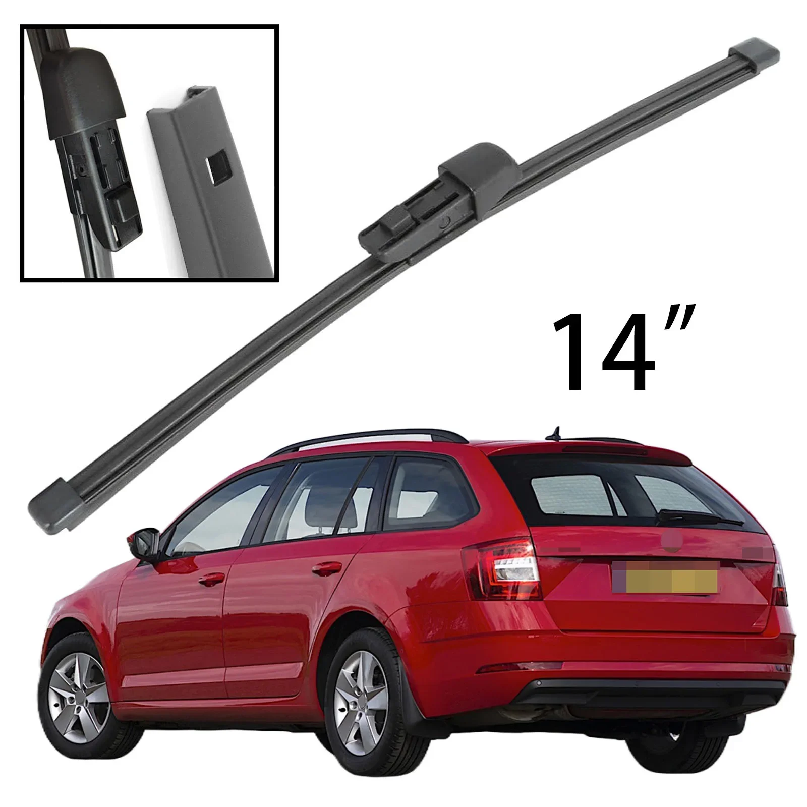 

For Skoda Octavia MK3 5E A7 Estate Combi 2013-2018 Car Accessories 14" Rear Windshield Windscreen Washer Wiper Blade