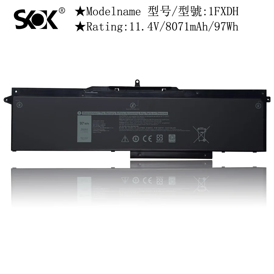 1FXDH Laptop Battery Replacement for Dell Latitude 15 5501 5511 E5501 E5511 Precision 3541 3551 Series IFXDH 01WJT0 1WJT0 D191G