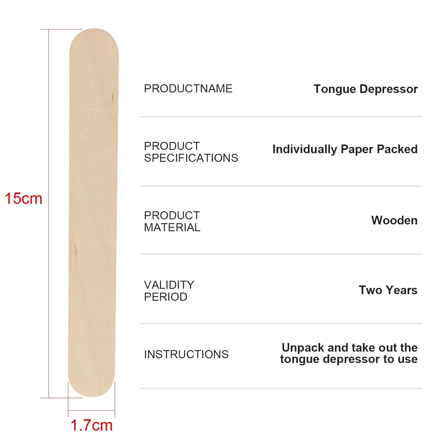 100 Pcs Disposable Tattoo Use Tongue Depressor Wooden Sterilization Independent Package for Stirring Apply Gel Tattoo Supplies