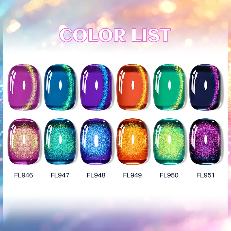 Vernis à ongles Gel magnétique chat pierre précieuse colorée violet Gel UV tremper les ongles vernis Gel magnétique Nail Art DlY pour Salon à la maison