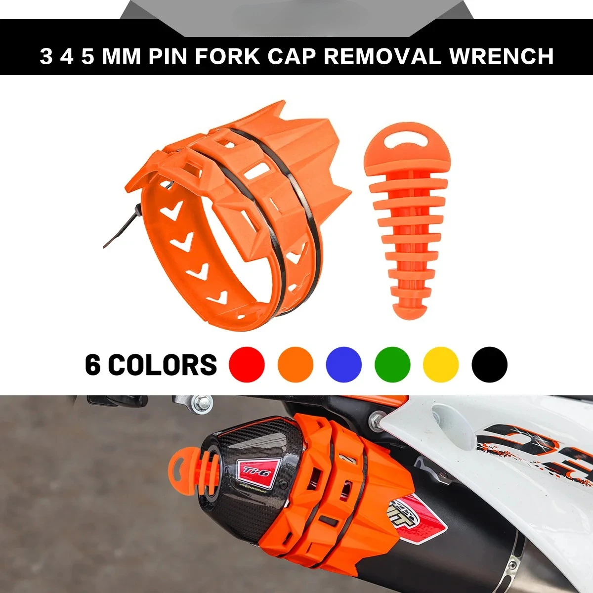Motorcycle Exhaust Muffler Protector Cover Exhaust Pipe Plug Set For KTM Yamaha Husqvarna Dirt Pit Bike MOTO Accessories