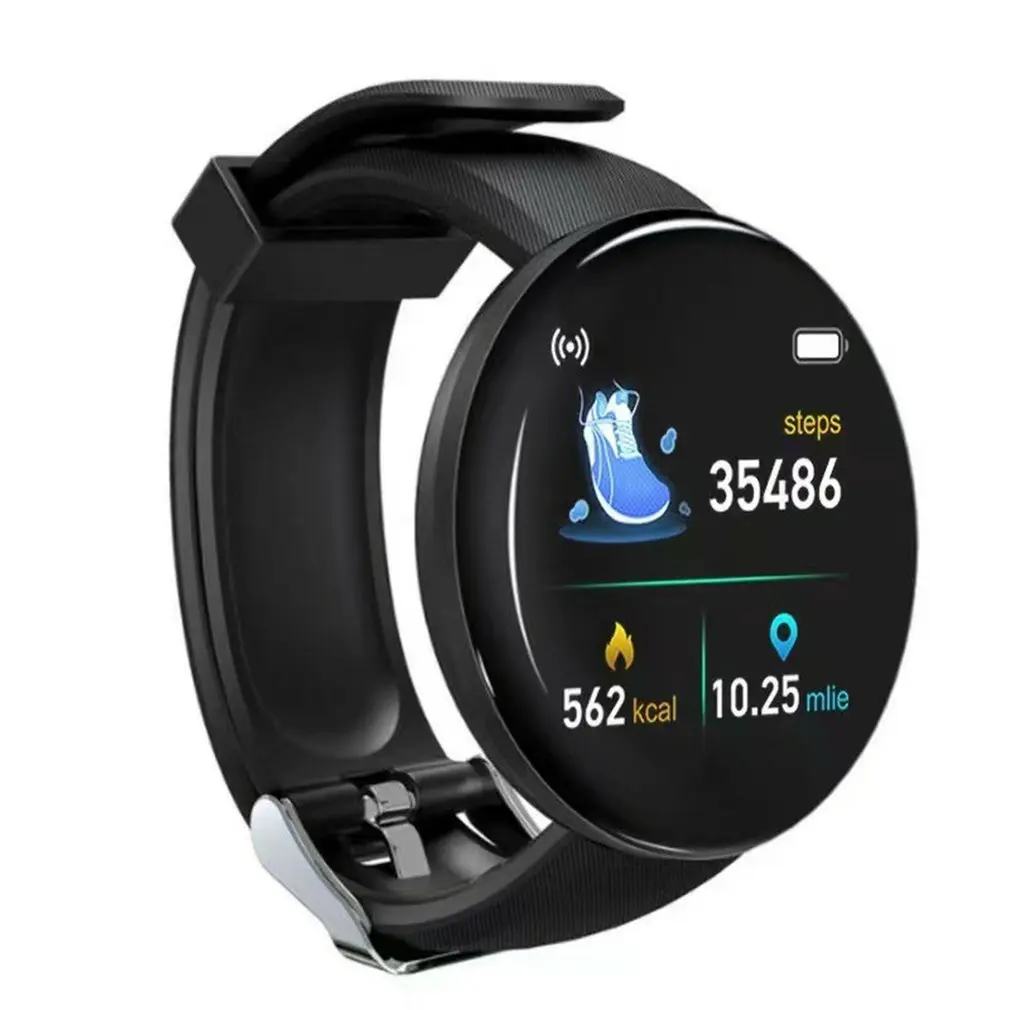 D18S 1.3 pollici Smart Watch Men Phone Call ECG 240*240dpi Custom Watch Face Heart Rate Fitness Tracker PK W46 FK88 Smartwatch