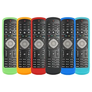 Casing Remote Control Silikon Kompatibel Dengan Remote Tv Philips RM-L1225 Penutup Cangkang Pelindung Tahan Guncangan Dengan Tali Pengikat 12 kasus penjualan terbaik untuk remote philips - №