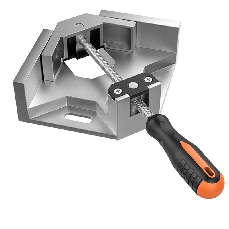 90 Degree Right Angle Clip Clamp Tool Single Handle Aluminum Alloy Corner Clamp Woodworking Clip Right Angle Folder