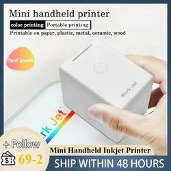 Mark Jet Portable Mini Handheld Inkjet Printer for Photo Logo Wood Lable Fabric Wireless Mobile Color Printing Water-soluble Ink