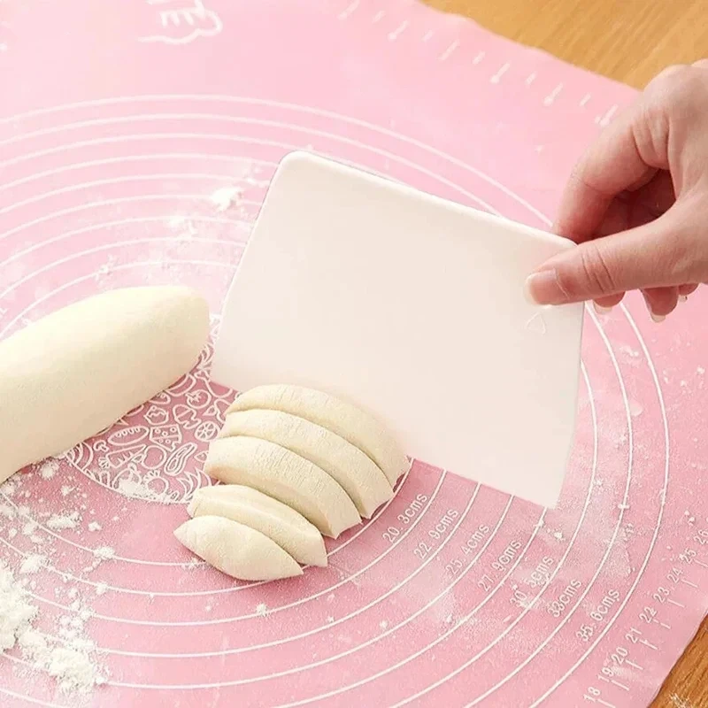 Plastic Pastry Cutter, Cake Spatulas, Dough Scraper, Trapezoid Bread, Pizza, Fondant Tools, Butter Knife, Baking Tools