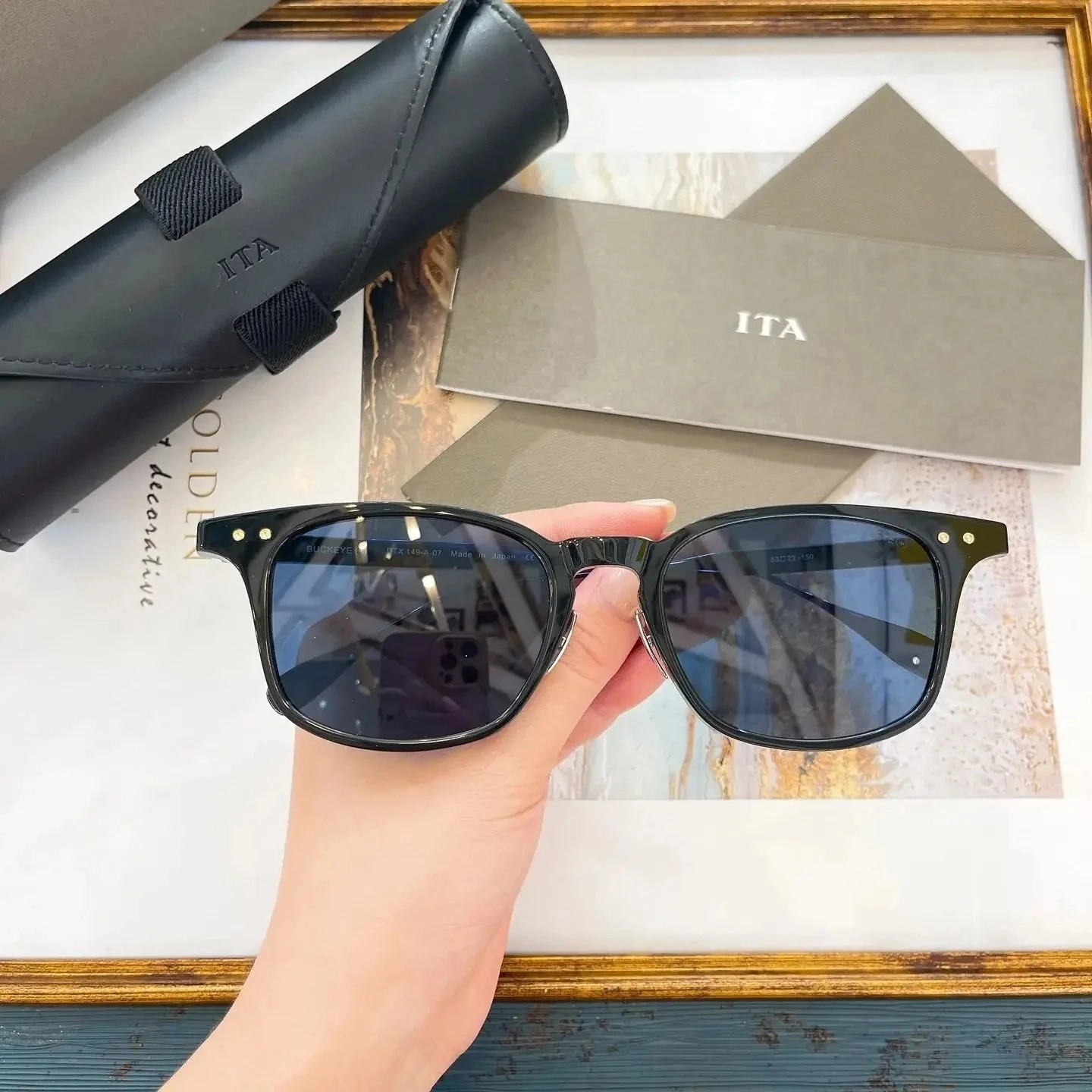

New ADITA DTX149 Premium Popular Business UV400 Womens Sunglasses Vintage Luxury Design Acetate+Alloy Frame Men's Sun Glasses