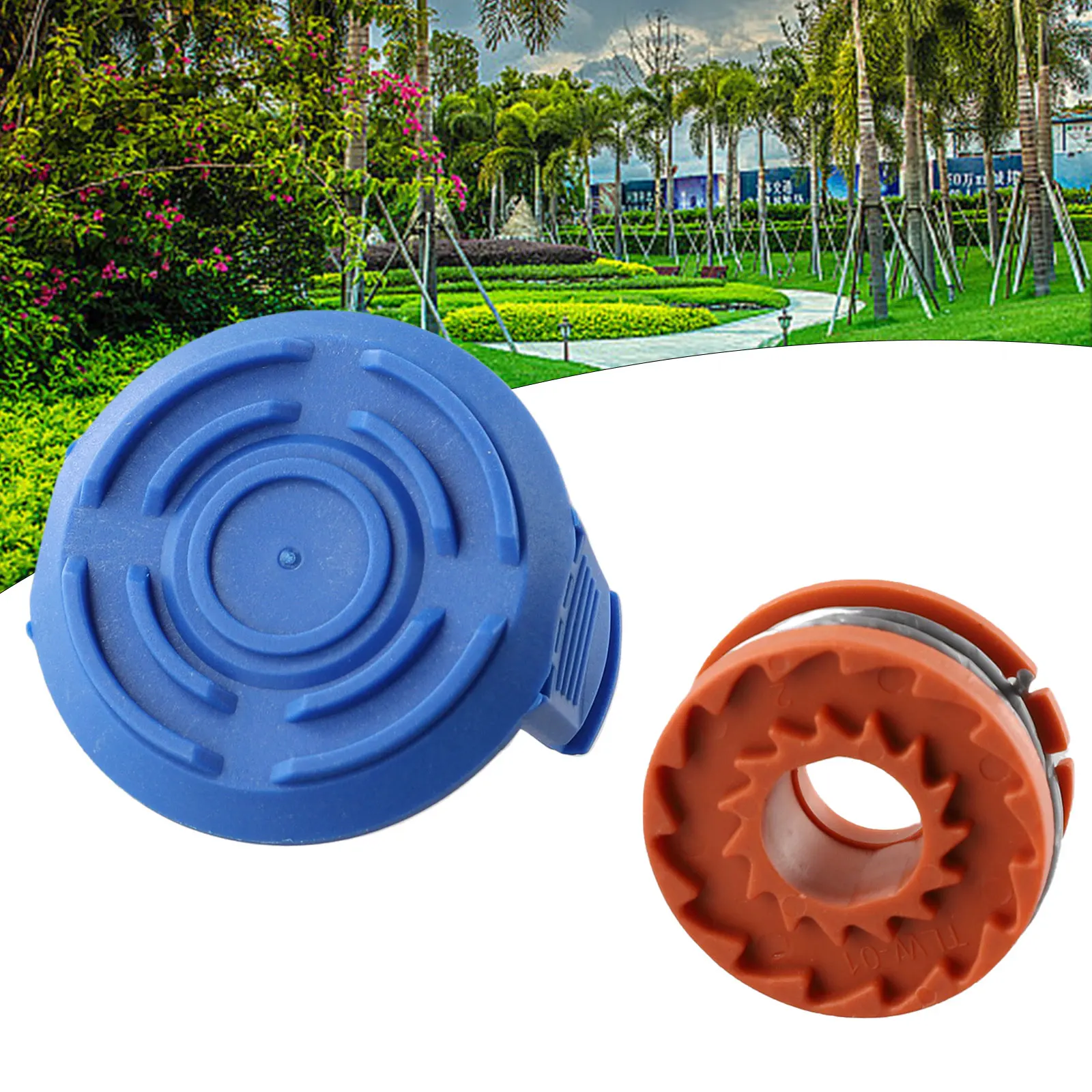 Spool Cover and Line para MacAllister, MGTP18Li Strimmer, Garden Grass Lawn Strimmers, Trimmers Substituir Peças de Ferramenta, 1,5mm, 1x2,5 m