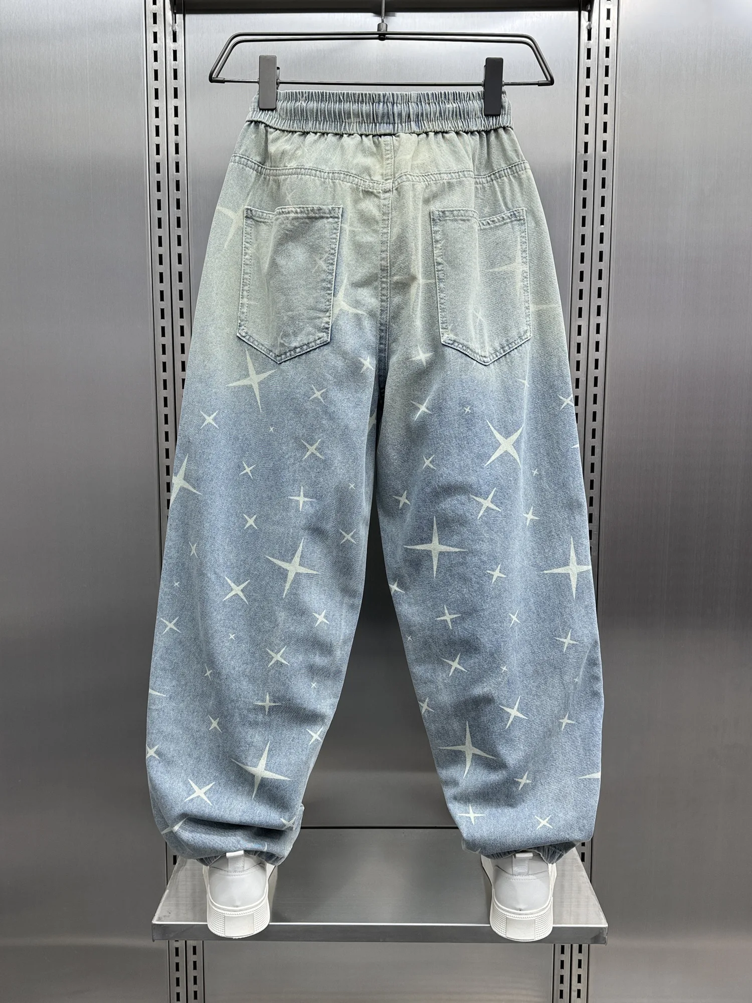 

y2k Men Baggy Pants Drawstring Hip Hop Baggy Harem Japanese korean Streetwear Harajuku Casual Hip Hop Jeans Men Trousers