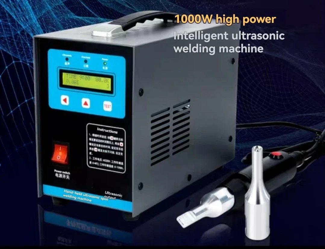 Upgrade 1200w Handheld Ultrasonic Spot Welder Welding Machine With Cloth Plastic Welding Car Interior Door Panel Modified Weldin