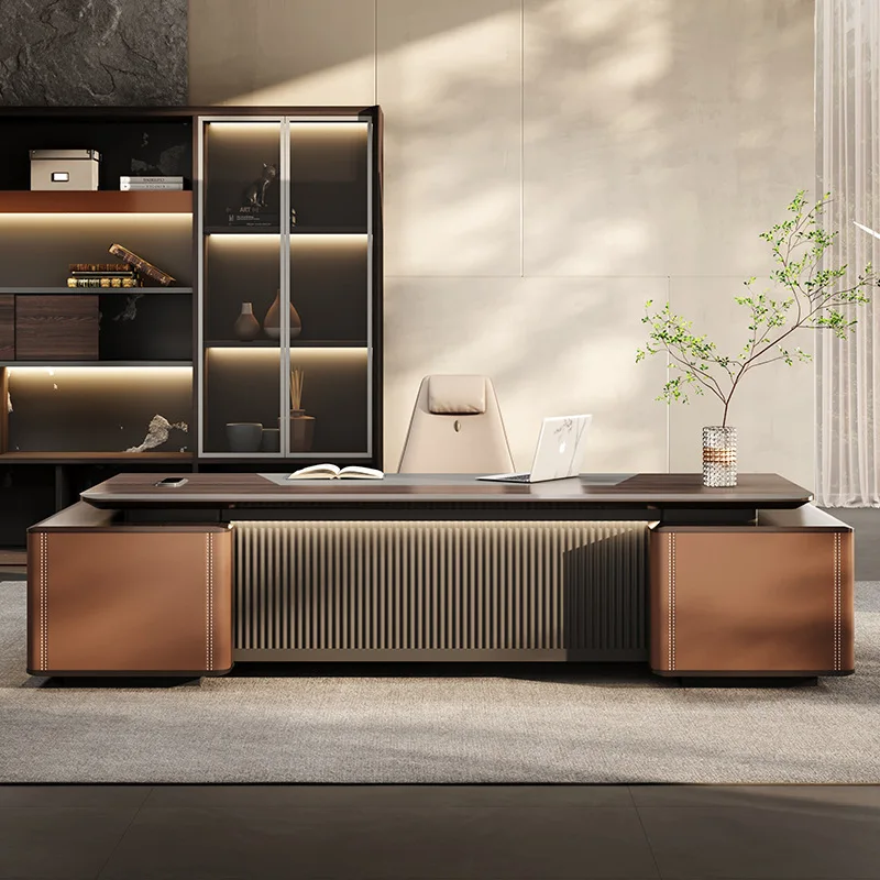 

L-образный роскошный письменный стол для руководителей, дизайнерский компьютер, стоячие офисные столы, комната, спальня, Mesas De Escritorio, офисная мебель