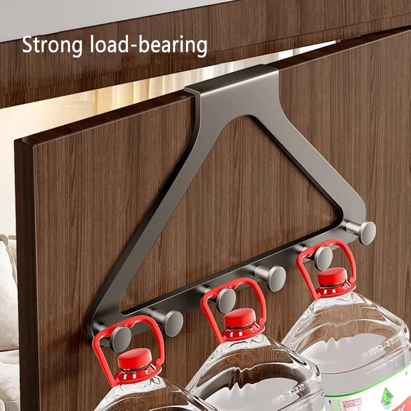 1pc Triangle Door Hook Clothes Hanger Adhesive Hook Bathroom Punch-Free Strong Load-Bearing Wall Hook Home Accessories