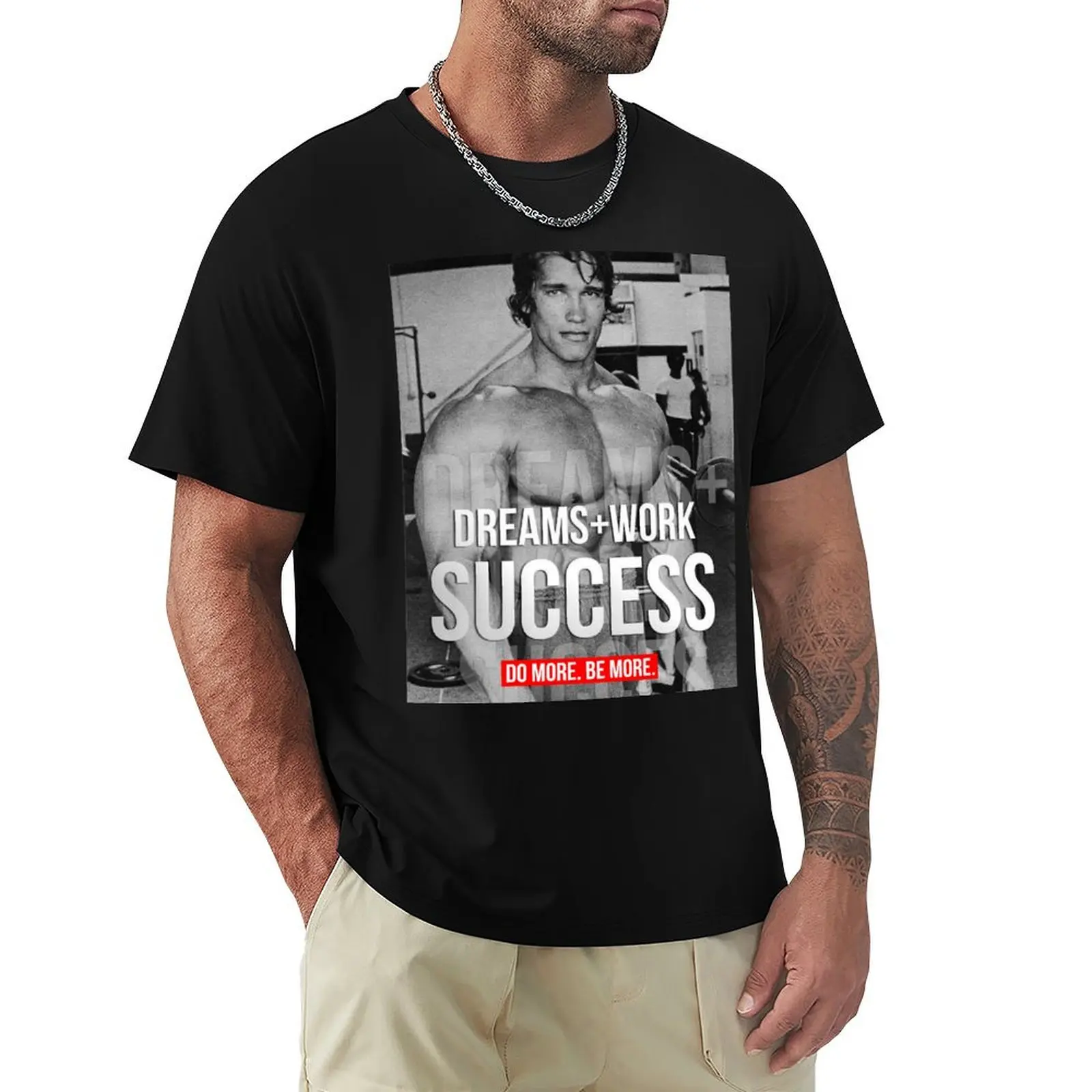 Success - Bodybuilding Motivational T-Shirt Daily Work Short Sleeve Top