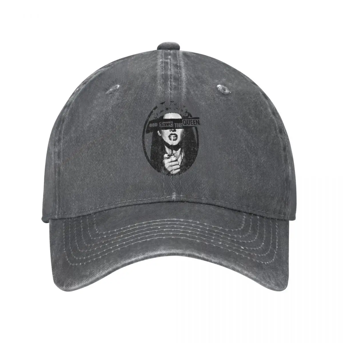

Lana Del Rey God Save The Queen Baseball Caps Retro Distressed Denim Sun Cap Men Women Outdoor Activities Hats Cap