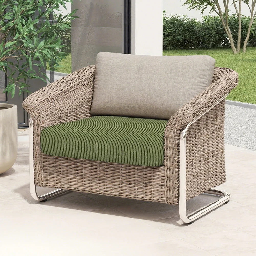 Gestreepte jacquard terrasbankhoes elastische luxe stoffen bank zitkussen hoes woondecoratie dikke stofdichte buitenbank hoes