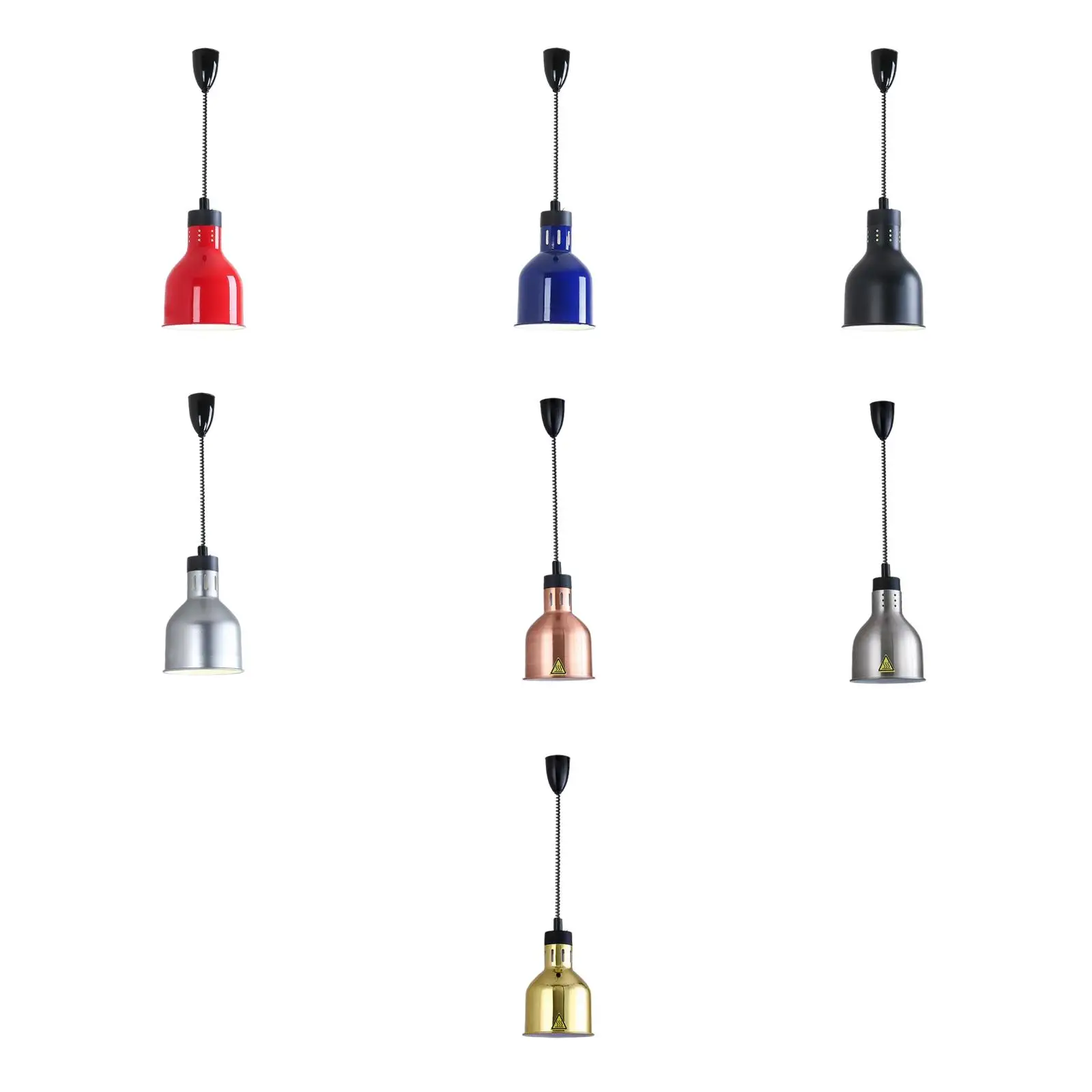 Lampe chauffante rétractable pour aliments, lampe chauffante pour aliments chauds, cafétéria, restaurant frit, jetable