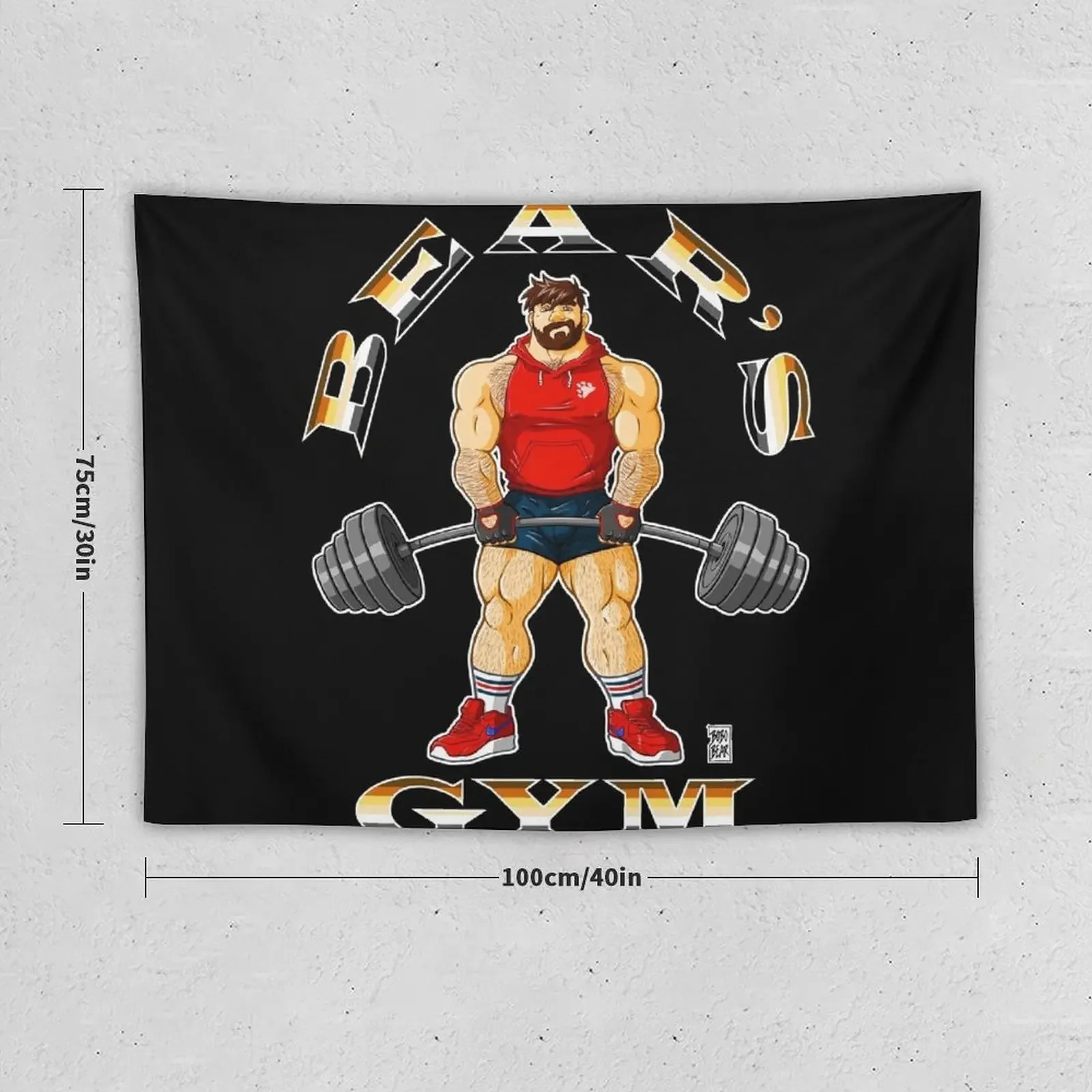 ADAM LIKES BEAR'S GYM Tapestry Room Decor Korean Style Bedrooms Decorations Decoration Aesthetic Tapestry