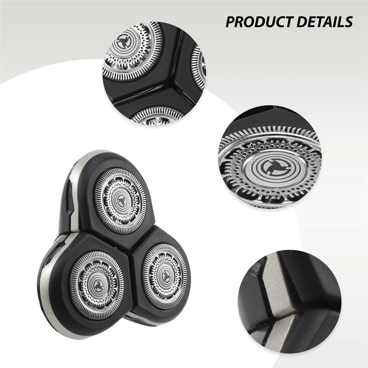 Shaver Head Replacement Accessories for Philips RQ11 RQ1250 RQ1260 RQ1280 RQ1290_A66K