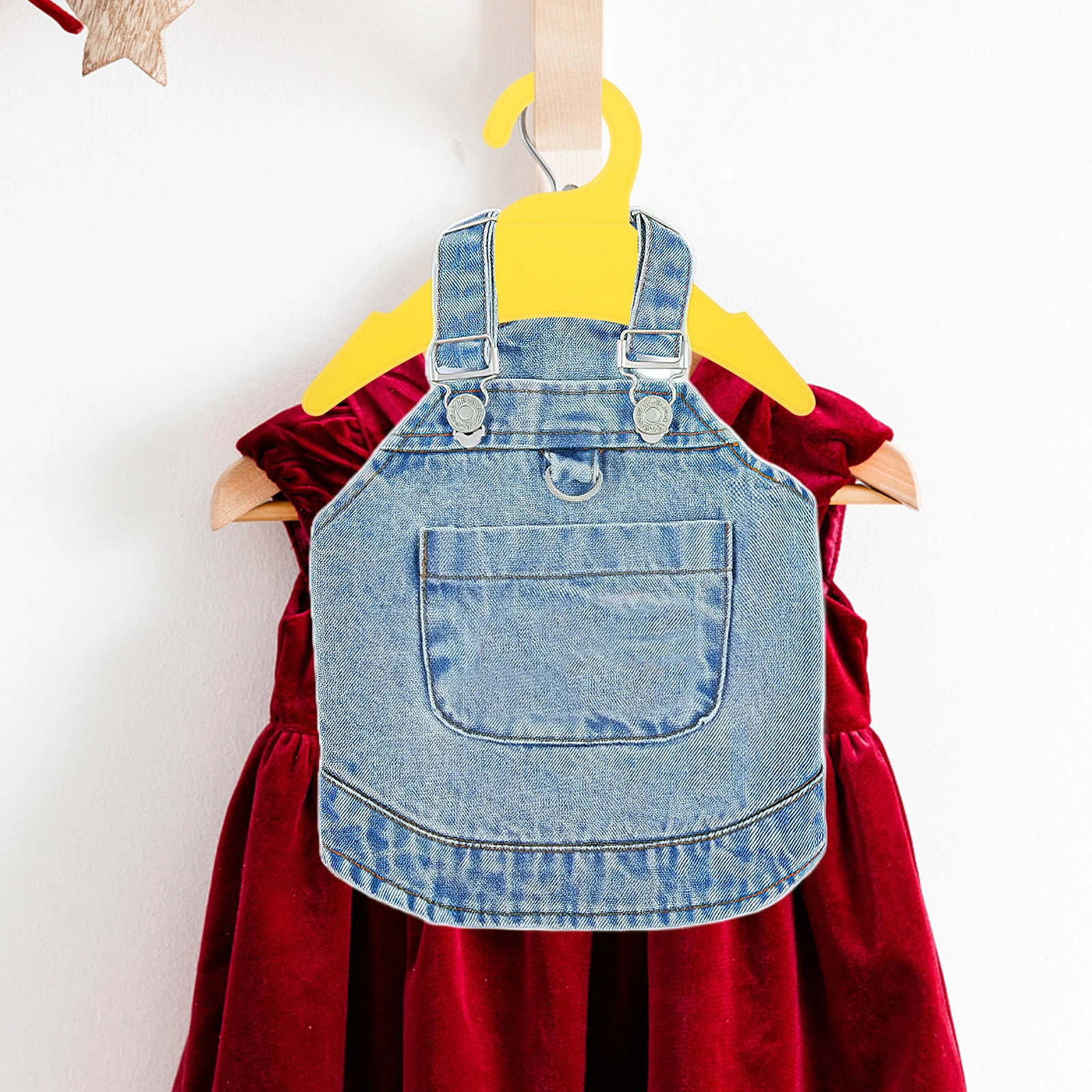 

10Pcs Pet Garment Hanger Sturdy Plastic Cat Dog Clothes Hanger Non Deformable Small Pet Wardrobe Organizer Hanging System