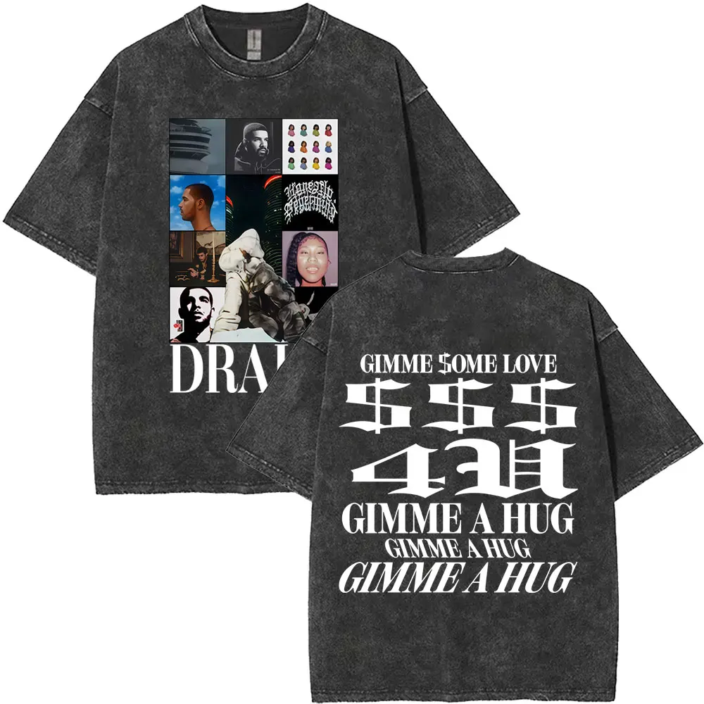 

Washed Vintage Drake with Partynextdoor Europe Tour 2025 T Shirt SSS4U Some Sexy Songs 4 U T-shirt Men Hip Hop Fashion T-shirts