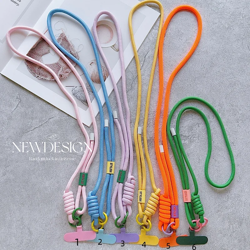 Simplicity Adjustable Woven Solid Xyun Suitable For Mobile Phone Lanyard Long Ins Outdoor Portable Sturdy Mens And Womens Lanya