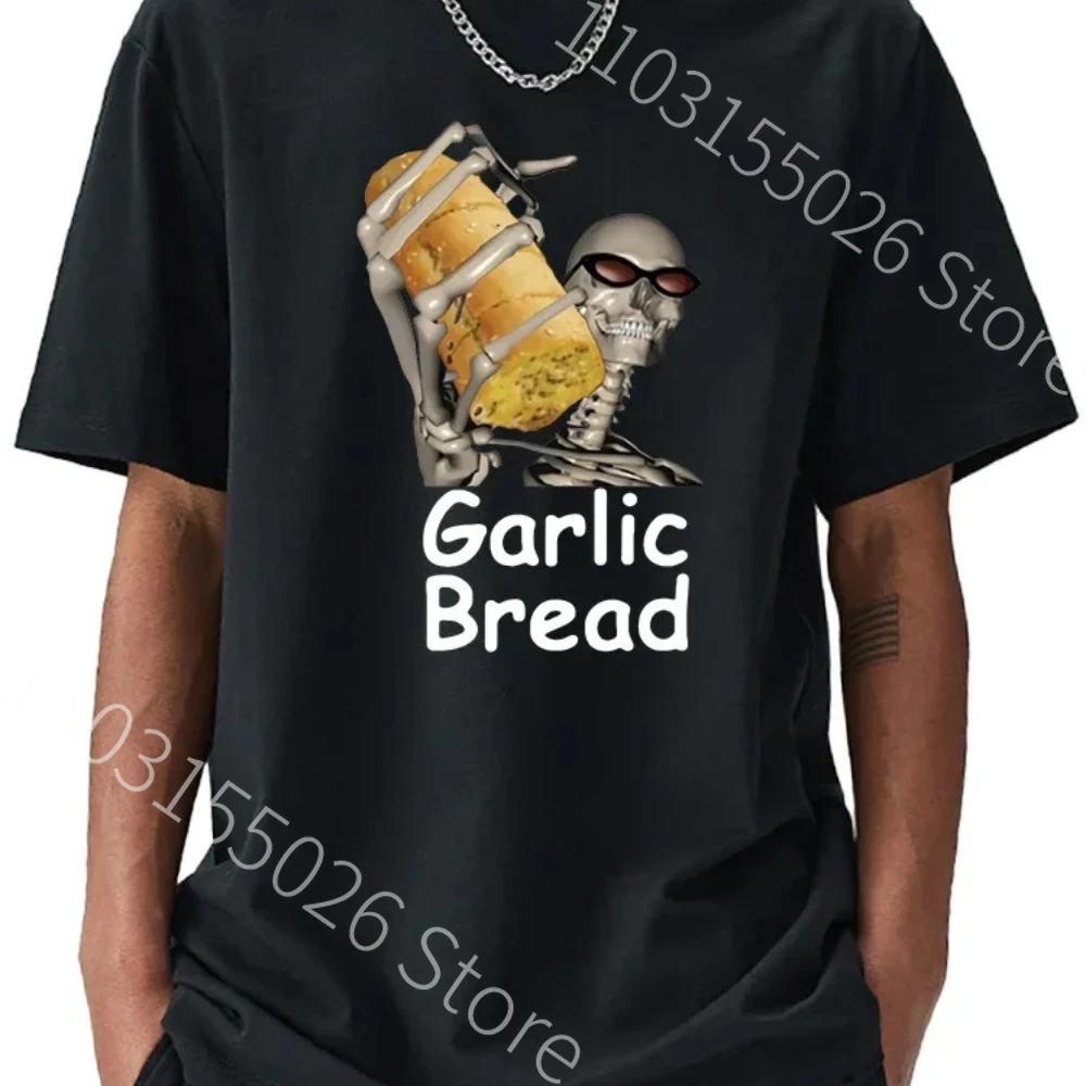 Garlic Bread Men T Shirt Graphic Vintage 100% Cotton When Ur Mom Com HOM N Maek Hte Men Women Cozy Loose Tshirts Streetwear Tees