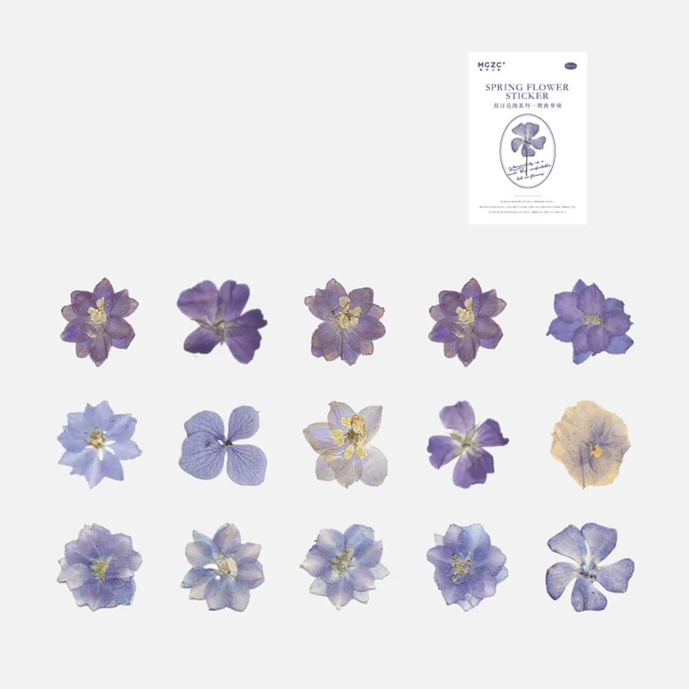 

45 Sheets Simulated Flower Plant Pattern DIY Decoration Accessories For Stickers Scrapbooks Notebook Diaries Muti-color Optional