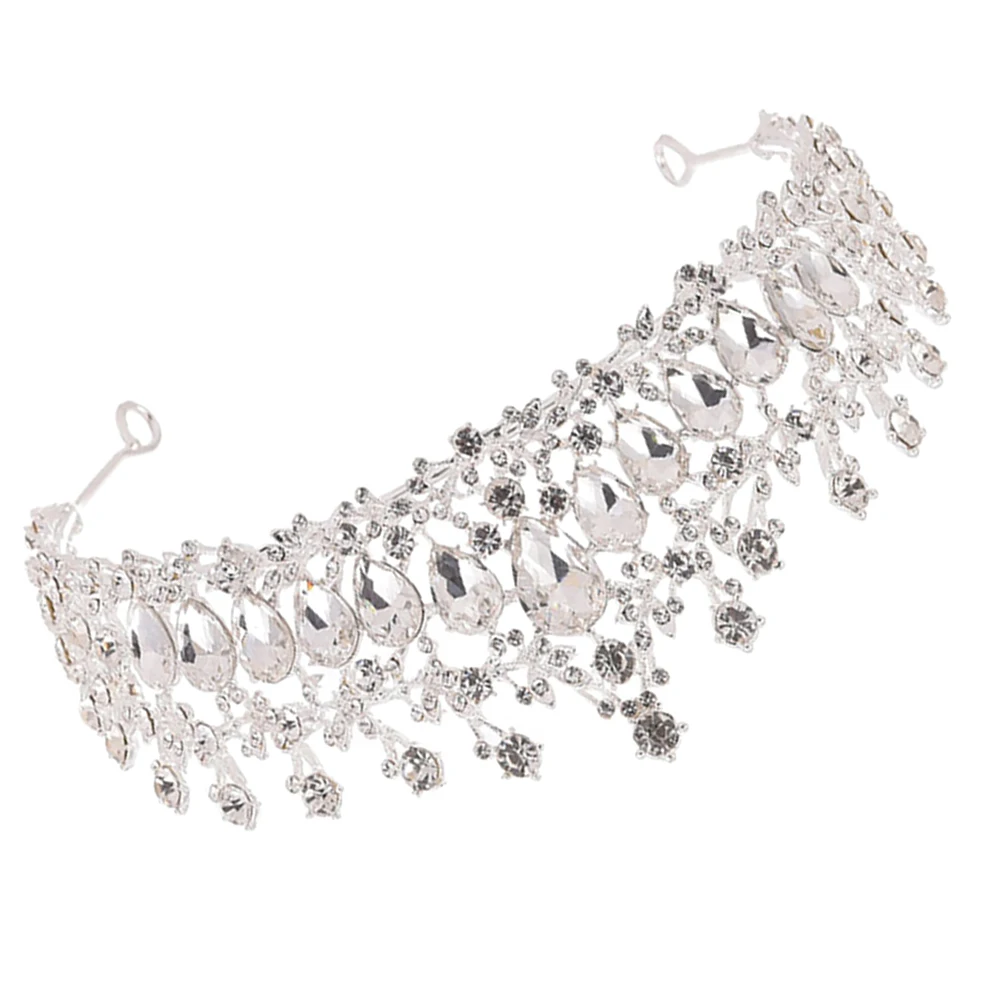 

Rhinestone Crown Hair Accessory Women Headwear Diadem Wedding Bride Party Ornament Prom Accessories Unique Design