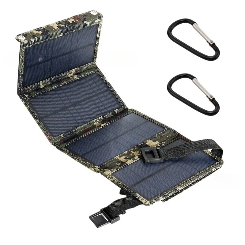 4-voudig 100W Opvouwbaar zonnepaneel 20w/u draagbare zonnepanelen Snelle oplader USB 5V DC Full-time zonnepaneel mobiele voeding